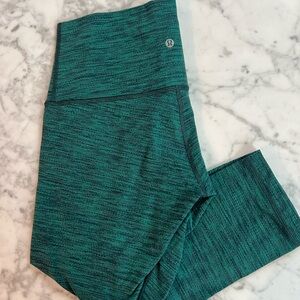 lululemon athletica Teal & Dark Teal Heathered Leggings